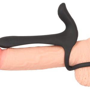 Black Velvets Paarvibrator - Penis-/Hodenring mit Vibro-Klit-Reizer