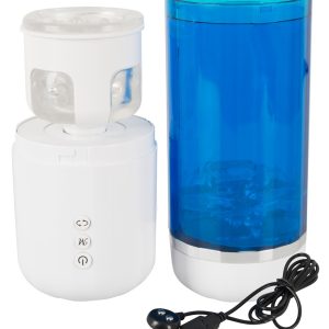 You2Toys Masturbator: Intensive Stimulation mit 10 Vibrationsmodi Weiß/Blau/Transparent