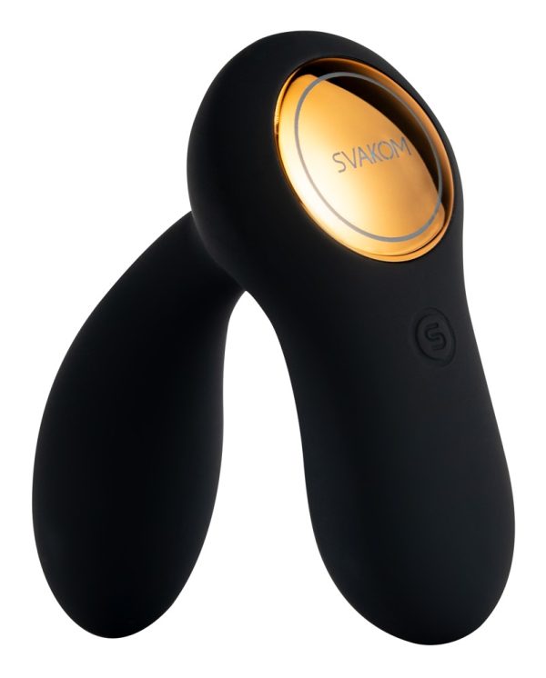 SVAKOM Vick Neo - Leiser Analvibrator für Prostata & Perineum Schwarz/Gold