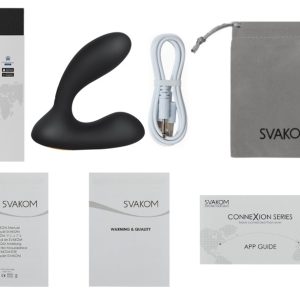 SVAKOM Vick Neo - Leiser Analvibrator für Prostata & Perineum Schwarz/Gold