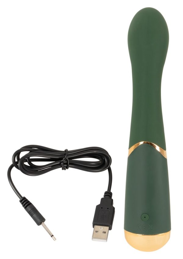 Emerald Love - Luxus G-Punkt Vibrator Grün/Gold