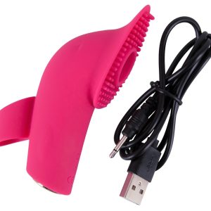 Sweet Smile Licking and Pulsating Finger Stimulator - Oral-Stimulation für Lustpunkte Pink/Gold