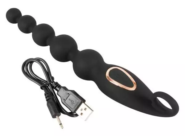 ANOS Analvibrator - Flexibles Kugeldesign, 7 Vibrationsmodi Schwarz/Rosegold ANOS Analvibrator - Flexibles Kugeldesign, 7 Vibrationsmodi Schwarz/Rosegold