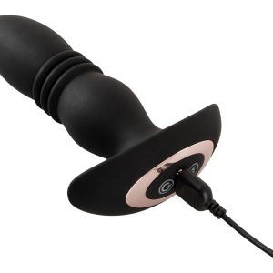 ANOS Vibro-Analplug RC Stoßmassager Schwarz/Rosegold