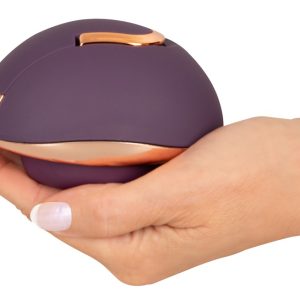 Belou Vulva Massager - Luxuriöser Auflegevibrator mit Rotationskugeln Lila/Rosegold