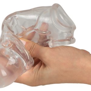 Crystal Clear Penis Sleeve mit Hodenring - Verlängert & verdickt den Penis um 5 cm transparent