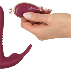 Javida RC Hands-free Vibrator - Stoß- und Klitorisstimulator Bordeaux