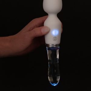 Liaison Wand - Edel eleganter Wand LED Vibrator Weiß/Transparent