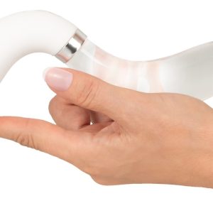 Liaison Curve - Edel eleganter Curve LED Vibrator Weiß/Transparent