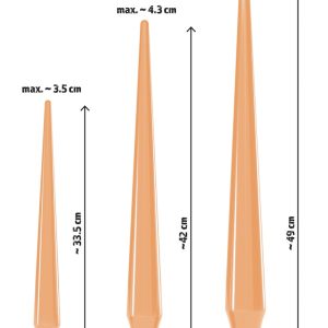 Super Long Butt Plug Set flesh