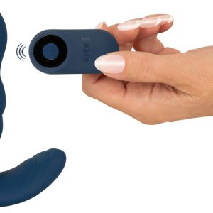 ANOS Rotating Prostate Plug - Vibro-Analplug mit Fernbedienung blau