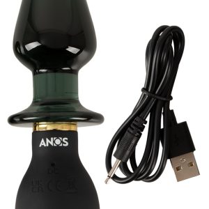 ANOS Double-Ended Vibro-Analplug - Silikon & Glas