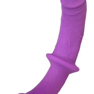 Sweet Smile Super Soft Double - Strap-On mit herausnehmbarem Doppeldildo Lila/Schwarz