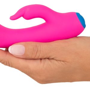 bunt. Kraftvoller Rabbit Vibrator - Intensive Stimulation Pink/Blau