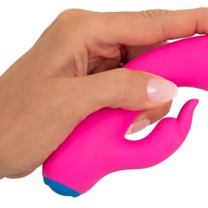 bunt. Kraftvoller Rabbit Vibrator - Intensive Stimulation Pink/Blau