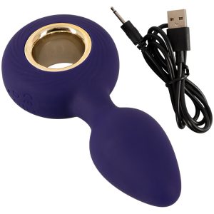 Sweet Smile Analplug mit 12 Vibrationsmodi Lila/Gold