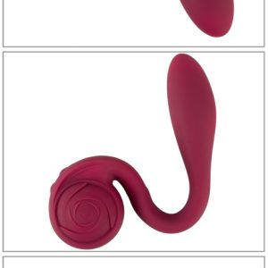 Rosenrot Bendable Spot-on Vibrator - Flexibler Klitorisschmeichler - Wasserdicht - 10 Vibrationsmodi