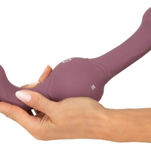 You2Toys Turbo Shaker Double Lover, Doppelvibrator, Silikon, Schwarz/Rosa, USB-wiederaufladbar