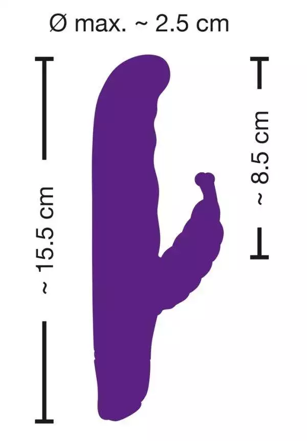 Sweet Smile G-Butterfly - Rabbitvibrator mit gekrümmter Spitze, 7 Vibrationsmodi