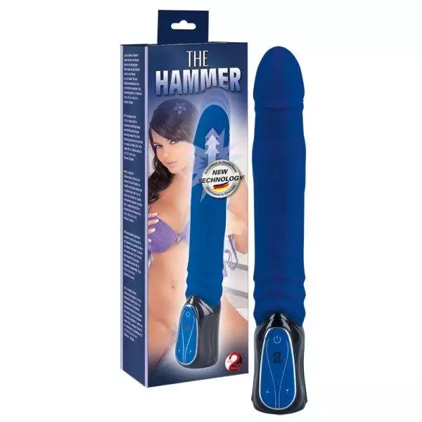 You2Toys Vibrator Hammer Blue - Stoßfunktion, Reizstruktur, hochwertiges Silikon Dunkelblau You2Toys Vibrator Hammer Blue - Stoßfunktion, Reizstruktur, hochwertiges Silikon Dunkelblau