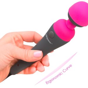 palmpower Massager - Handlicher Massager mit Multispeed-Vibration Grau/Pink