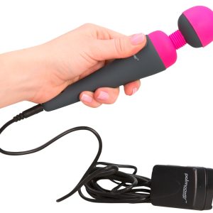 palmpower Massager - Handlicher Massager mit Multispeed-Vibration Grau/Pink