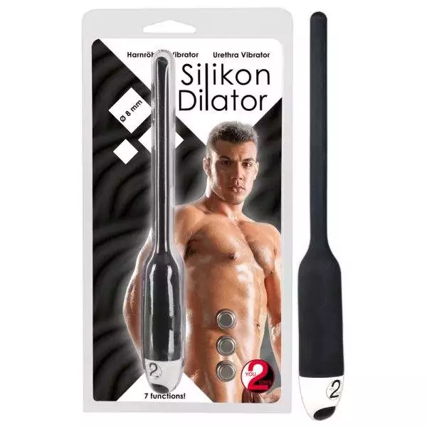 You2Toys Vibrator-Dilator - 7 Vibrationsstufen, Silikon Schwarz/Weiß You2Toys Vibrator-Dilator - 7 Vibrationsstufen, Silikon Schwarz/Weiß