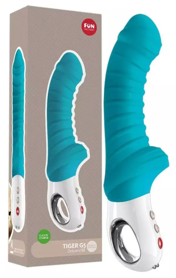 Fun Factory Tiger G5 - G-Punkt-Vibrator, Silikon, Schwarz Fun Factory Tiger G5 - G-Punkt-Vibrator, Silikon, Schwarz