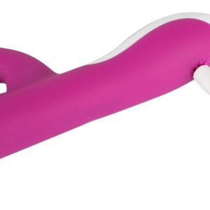 Javida Heizvibe - Samtiger Rabbitvibrator Lila/Weiß