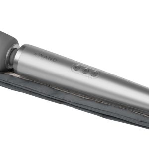 le Wand Massagestab - Großer Massagekopf, 20 Vibrationsmodi Anthrazit, Silber