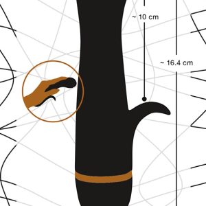 You2Toys Frühlingsgefühle - Rabbitvibrator im Tulpen-Design Schwarz, Kupfer