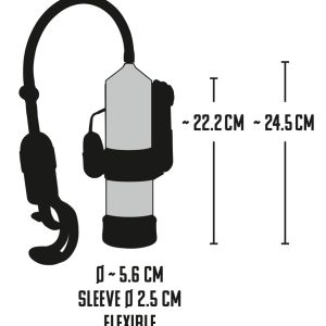 Mister Boner Power Pump - Penis-/Potenztraining mit Vibrationsspaß Schwarz, Transparent