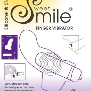 Sweet Smile G-Punkt Fingervibrator Schwarz, Silber