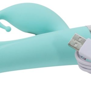 PILLOW TALK Royal Rabbit - Samtiger Rabbitvibrator mit Swarovski®-Design Teal