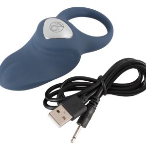 You2Toys Vibro-Penisring mit 10 Modi Blau/Silber