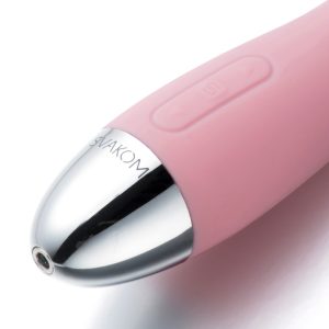 SVAKOM Amy Pale Pink - G-Punkt-Vibrator Rosa/Silber