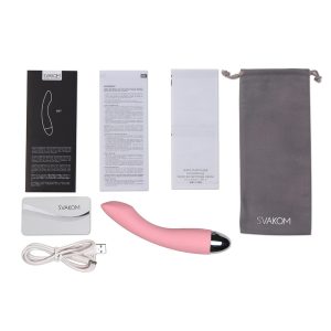 SVAKOM Amy Pale Pink - G-Punkt-Vibrator Rosa/Silber