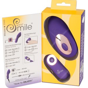 Sweet Smile RC Panty Vibrator - Auflegevibrator für unterwegs Lila/Rosegold