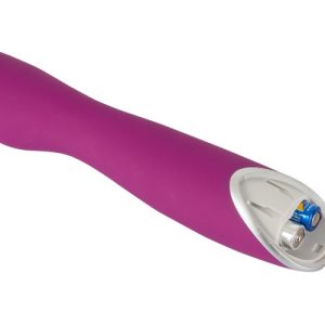 Sweet Smile FlexiG-Spot Vibrator - Biegsamer Lustspender für A- und G-Zone Beere/Silber