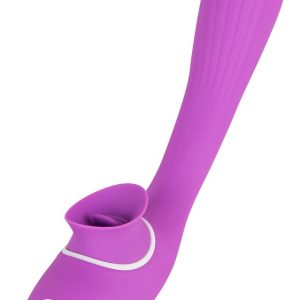 You2Toys - FlexiVibe: Rabbitvibrator mit Leckfunktion Lila/Weiß