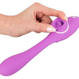 You2Toys - FlexiVibe: Rabbitvibrator mit Leckfunktion Lila/Weiß