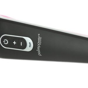 palmpower Extreme Black - Ergonomisch geformter Massagestab mit 7 Vibrationsmodi Pink/Schwarz/Silber