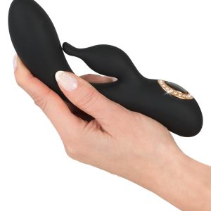 Cleopatra Rabbit Vibrator - Intensiver Genuss, wasserdicht & wiederaufladbar Schwarz/Gold