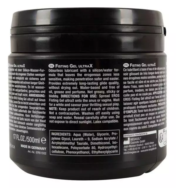 EROS Fisting Gel UltraX 500 ml