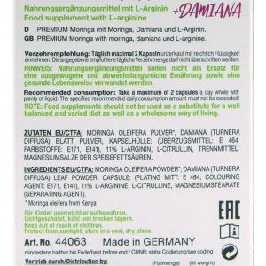 HOT BIO Moringa Man Power - Nahrungsergänzung für aktives Sexleben 41 g 60 Stück