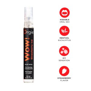 Orgie Strawberry Ice - Bucal Spray für eisig fruchtige Küsse und Oralverkehr (10ml) Eukalyptus, Menthol, Erdbeere (10 ml)