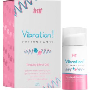 intt Vibration Cotton Candy Gel - süßes Zuckerwatte-Aroma, 15 ml