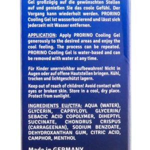 PRORINO Cooling Gel Strong - Intensives Erlebnisgel, 100ml