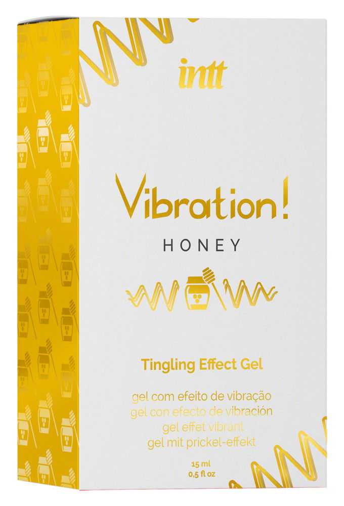 intt Honey Vibration Gel 15ml - Honigaroma, Amazonas-Pflanzenextrakte