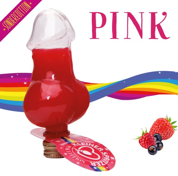 Kleiner Spritzer Pink Edition - 3er-Pack, freche Penis-Flaschen Pink Berry (3 Stück)